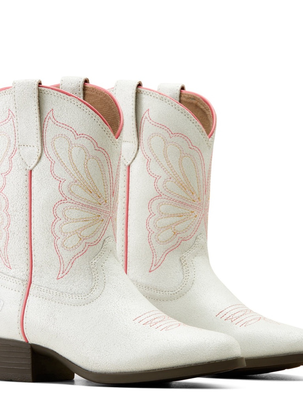 Ariat Girls Heritage Butterfly Ivory Boots Western / Pull-On Boots / size 5